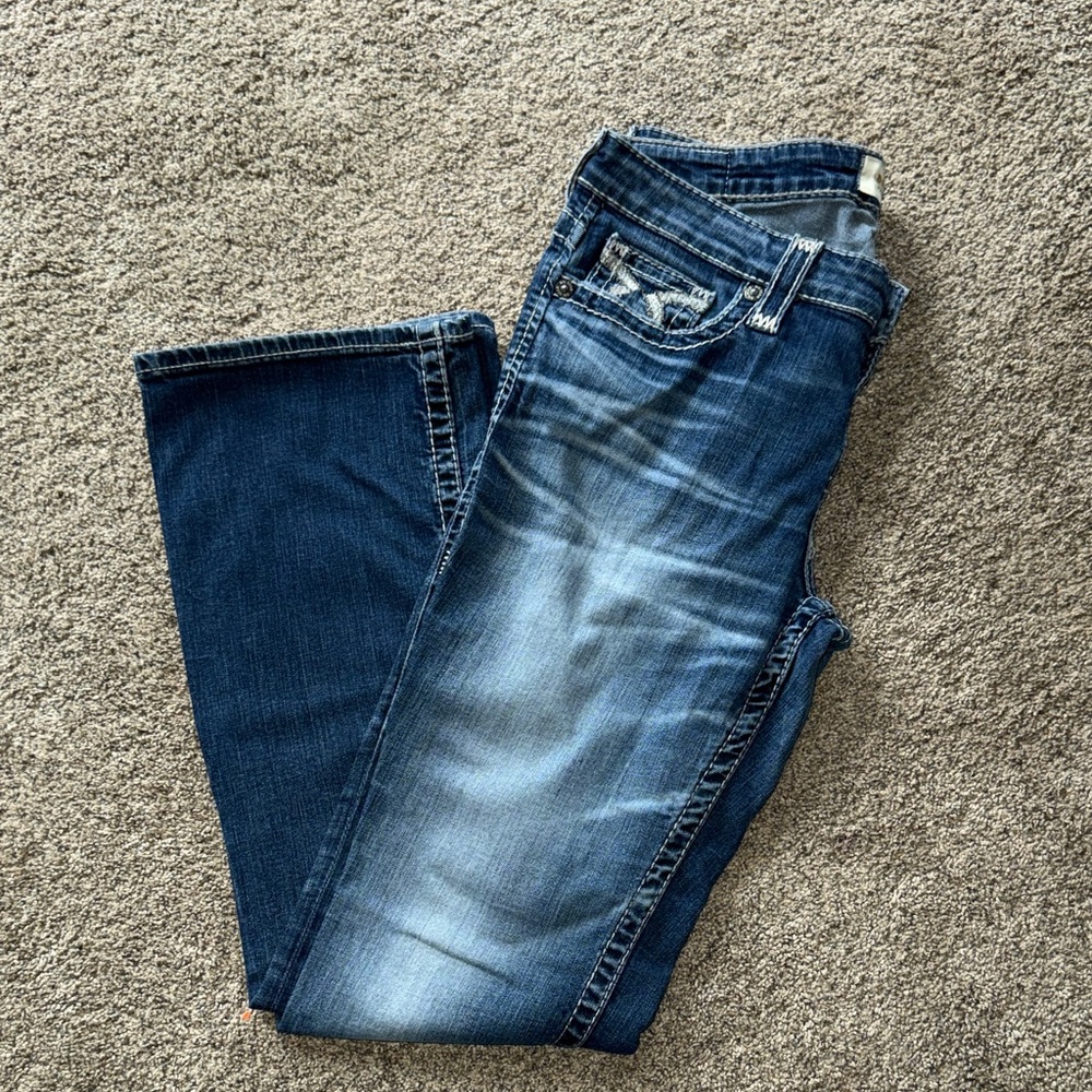 Big Star Women's Boot Cut Jeans in Blue